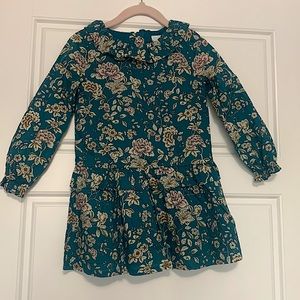 Edgehill collection 2T floral teal wood dress
